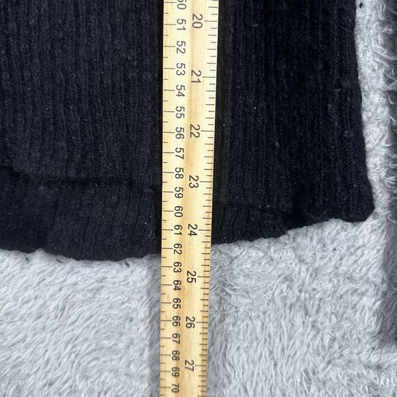 Helmut Lang Tie Dye Crew Neck Long Sleeve 100% Cashmere Sweater Top Size M Black - Picture 3 of 6